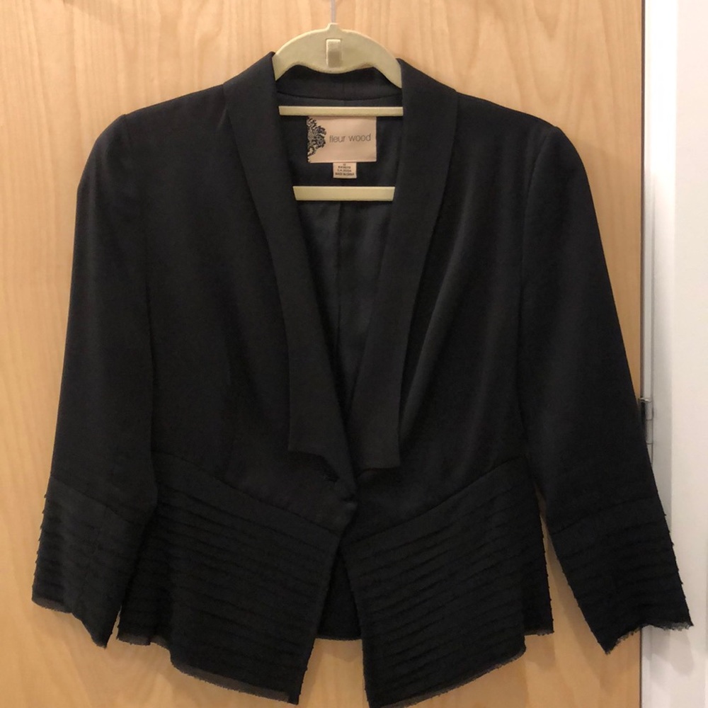 Fleur Wood blazer - size 0 (Anthropologie)